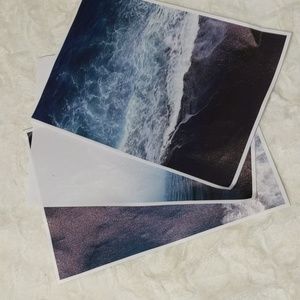 Set of 3 ocean themed canvas posters